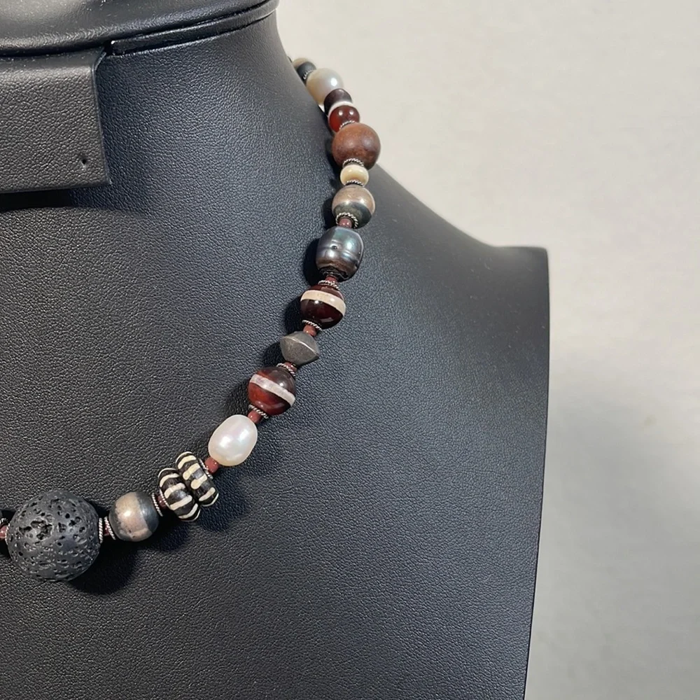 Vintage Navajo, 925 peyote bird necklace. - Picture 3 of 8